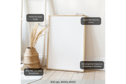 Neutral Frame with Wicker Vase, a Product Mockup by MockupWizard (Thumbnail 2 of 5)