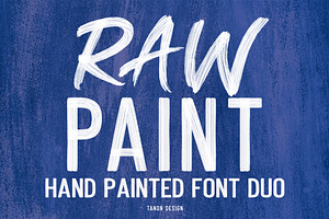 Raw Paint SVG Font Duo