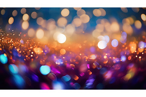 bokeh blurry glitter background ai, an Abstract Photo by pikepicture