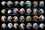 Watercolor Eagle Logo art style, an Object Graphic by Negarin Digital Art (Thumbnail 4 of 11)