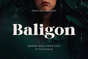 Baligon - Modern Bold Serif, a Serif Font by Typeformers (Thumbnail 1 of 8)