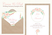 Watercolor Wedding Floral Ornaments, a Decorative Illustration by Designoo (Thumbnail 3 of 8)