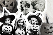 Halloween scrapbook collage stickers, a Seasonal Illustration by Art's and patterns (Thumbnail 8 of 16)