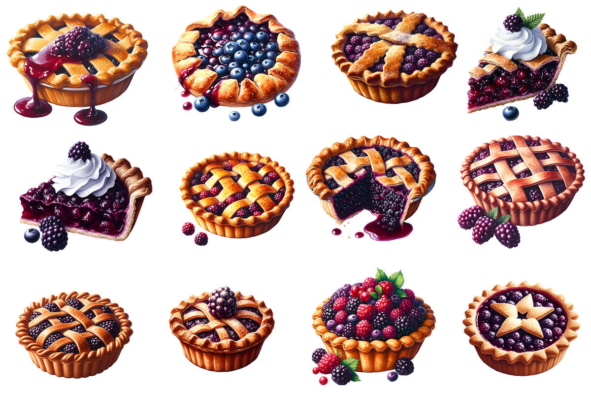 Mulberry Pie Clipart, an Illustration by Designworld (Photo 3 of 5)