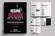 Resume Booklet Template, a Resume Template by MightyDesign (Thumbnail 1 of 6)