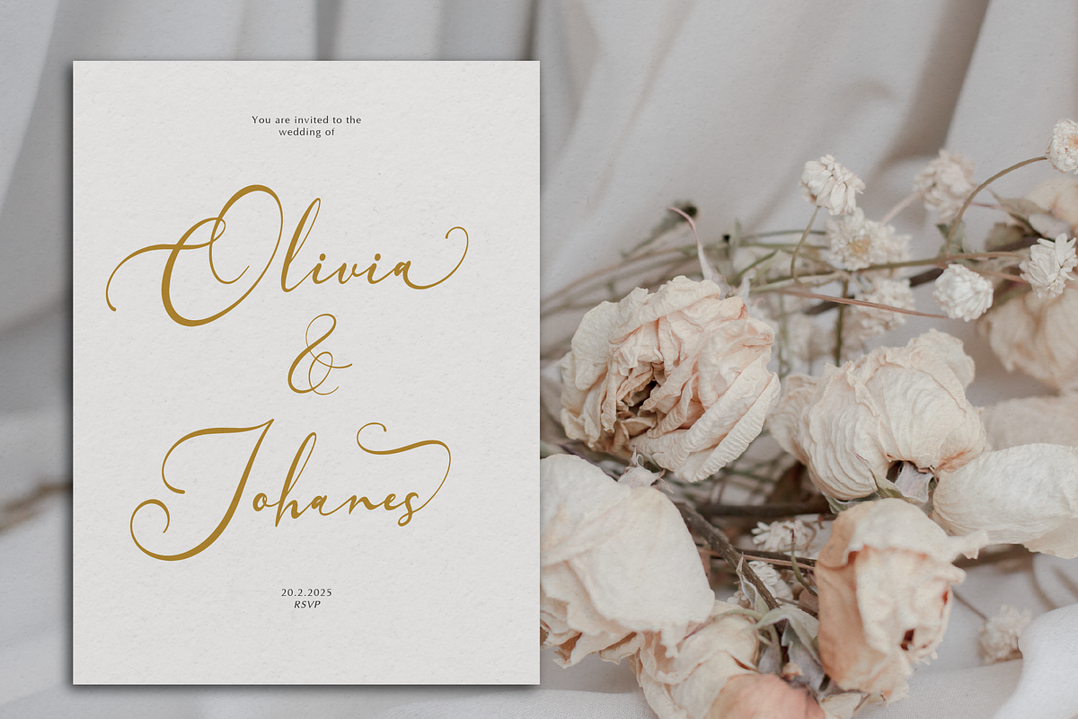 Velocity Romantica Calligraphy Font, a Script Font by Denustudios (Photo 2 of 12)
