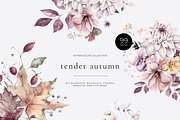 Tender Autumn Watercolor Set, an Object Graphic by Watercolor_Ma (Thumbnail 1 of 5)