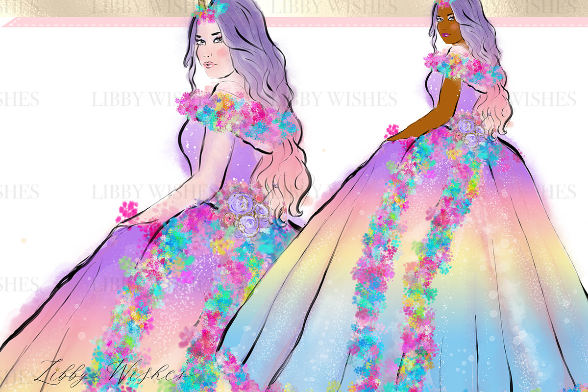 Unicorn Dreams clipart, an Illustration by Libby Wishes (Photo 5 of 11)