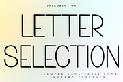 Letter Selection, a Sans Serif Font by FreshTypeINK (Thumbnail 1 of 8)