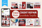 Credit Repair - Canva Templates, a Social Media Template by Viral Content Design (Thumbnail 1 of 14)