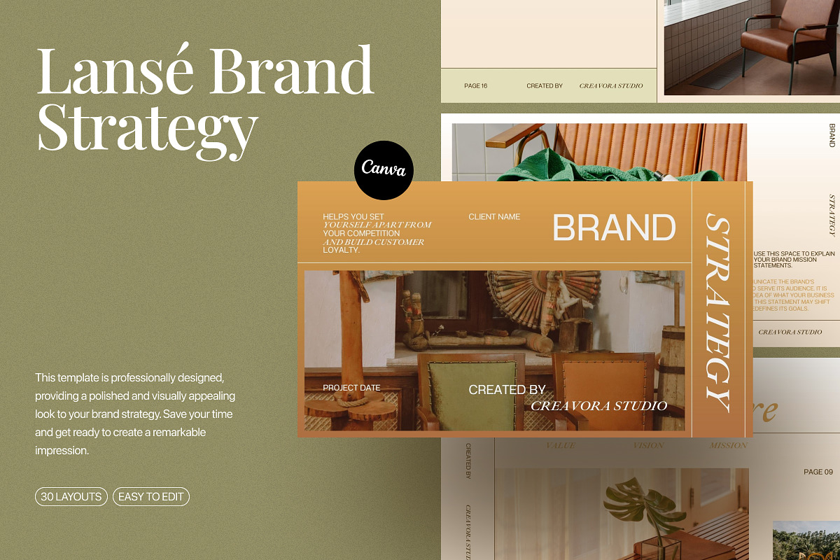 Lansé - Brand Strategy Template, a Presentation Template by Creavora (Photo 9 of 13)