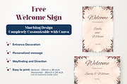 Boho Floral Wedding invite Set Canva, an Invitation Template by Aks-Designs (Thumbnail 5 of 6)