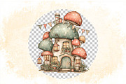 4th of July Mushroom House Bundle., a Finance Illustration by SVGArt (Thumbnail 6 of 9)
