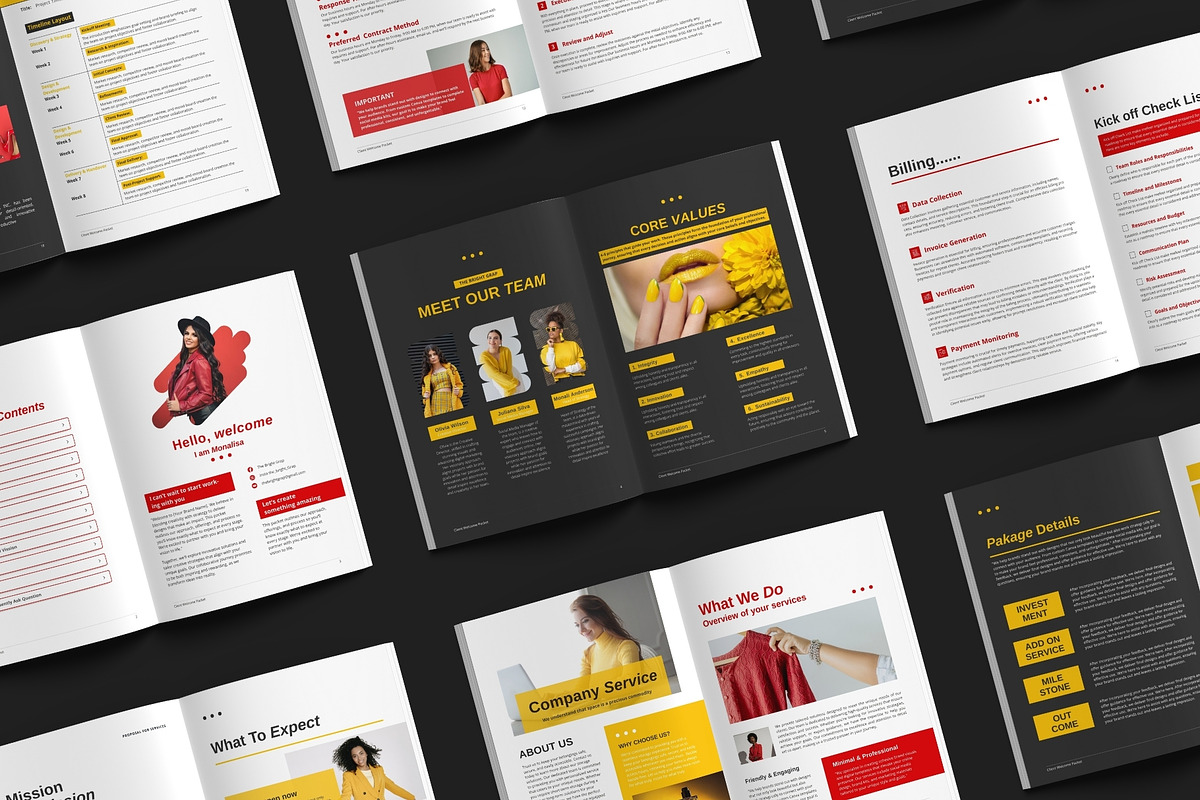 Client Welcome Packet Canva Template preview 3