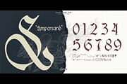 Sulat Kahel- Blackletter Typeface, a Blackletter Font by Lurinzu Studios (Thumbnail 6 of 9)