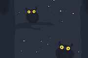 Seamless pattern 'Owls at night', a Pattern Graphic by Cheeba Ribba Designs (Thumbnail 2 of 3)
