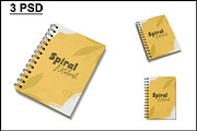 Spiral Notebook Mockup, a Books & Magazine Mockup by mockupbuys (Thumbnail 1 of 8)