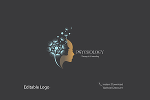 Modern Psychology Logo Template, a Branding & Logo Template by YUDesignStore