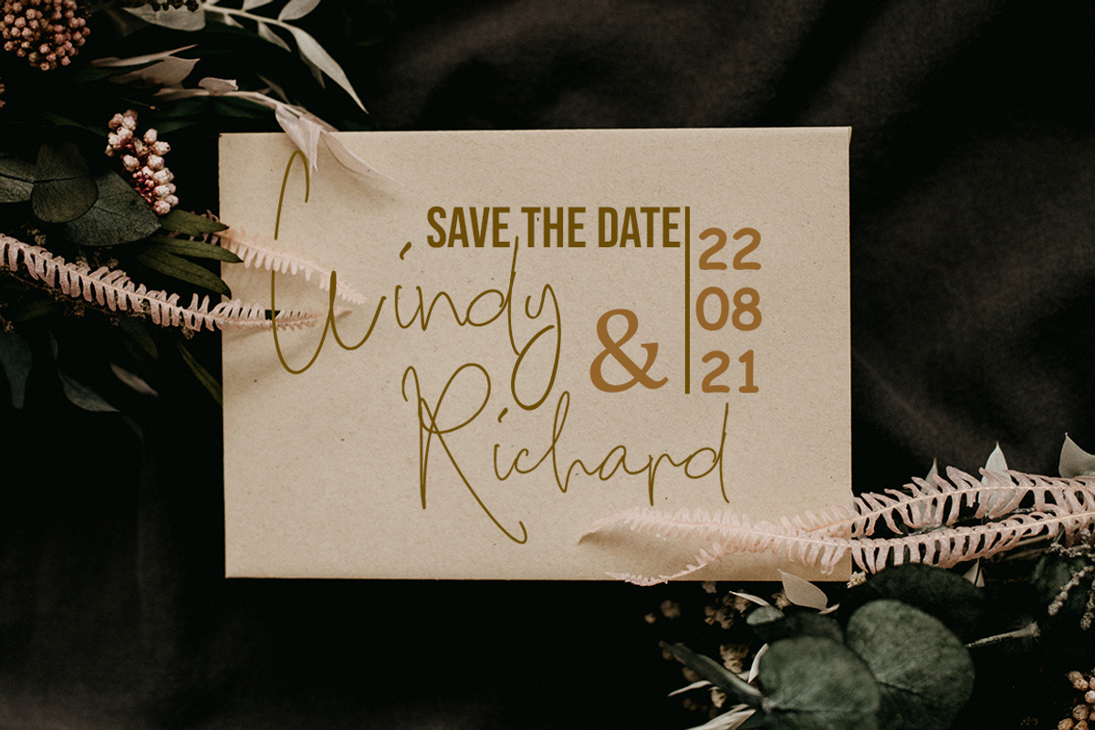 Hamidey Signature Script, a Script Font by ALIVECREATIVE (Photo 3 of 5)