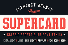 SUPERCARD FONT FAMILY