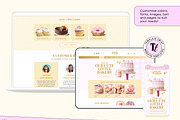 Pastel Pink Bakery Website Template, a Wix Template by Template Twist Shop (Thumbnail 8 of 10)
