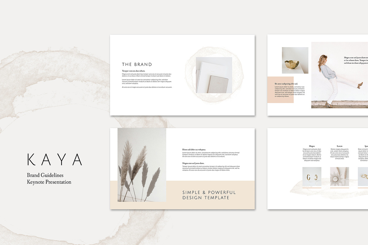 KAYA Keynote Brand Guidelines, a Presentation Template by AgataCreate (Photo 1 of 12)