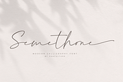 Semethone - Modern Calligraphy Font, a Script Font by Pen Culture (Thumbnail 1 of 9)