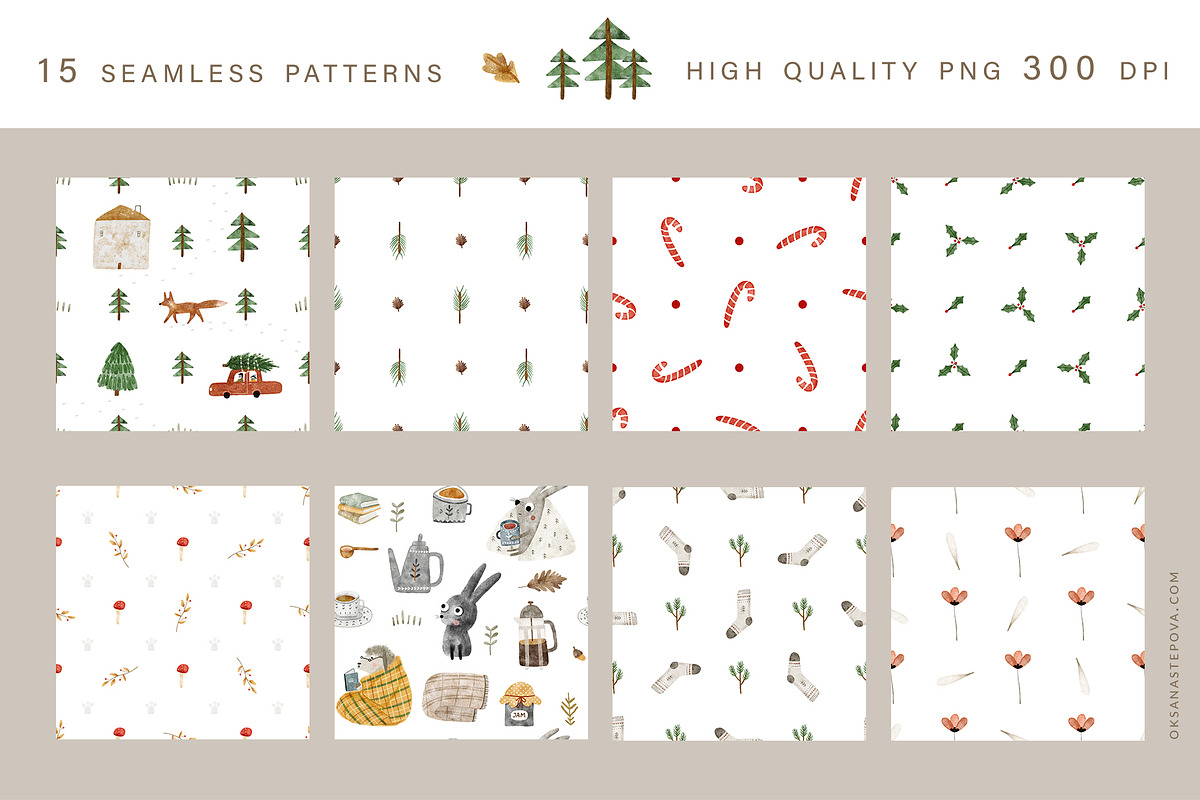 2 SEASONS | 324 elements, an Animal Illustration by Oksana Stepova (Photo 8 of 17)