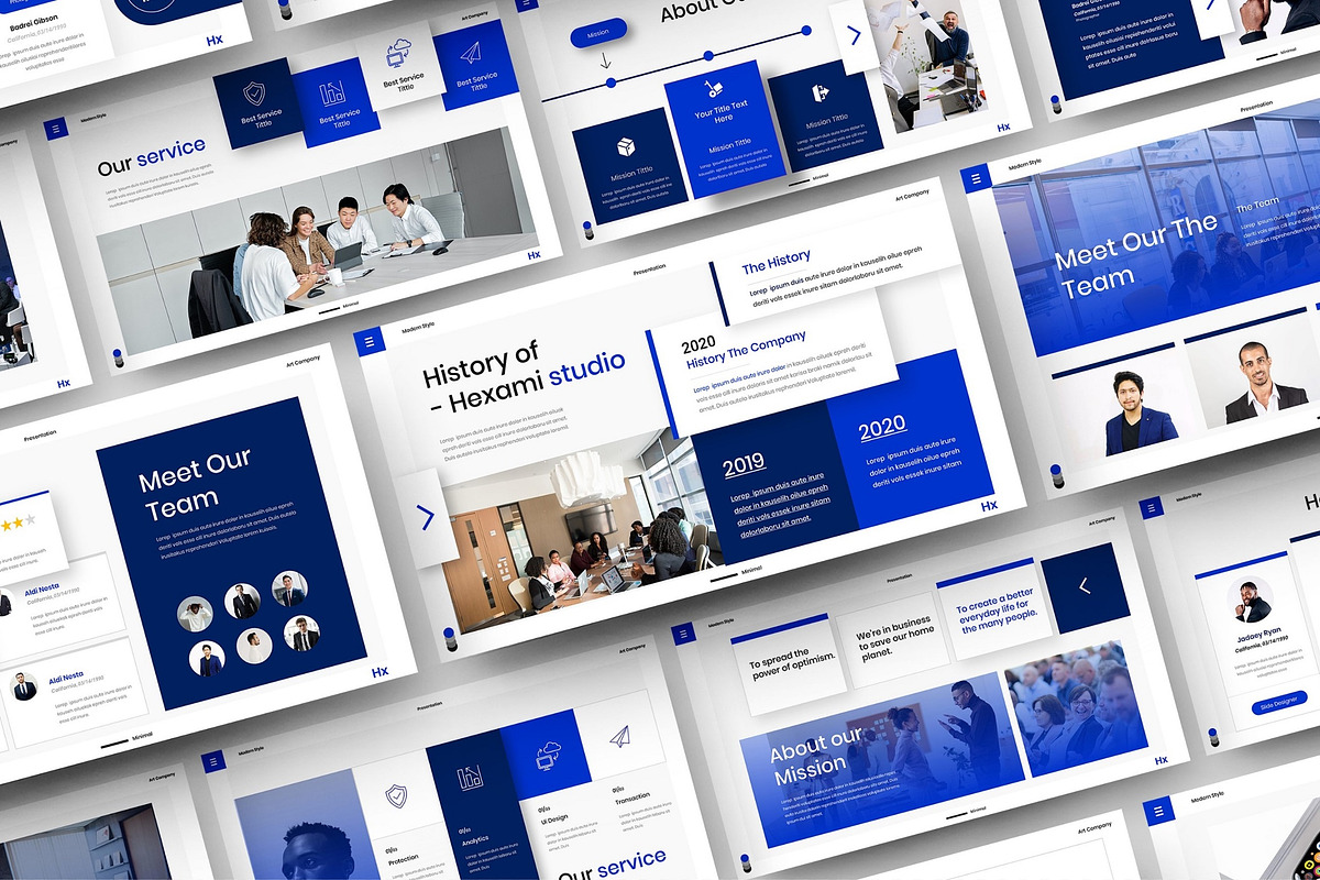 Hexami – Business Keynote Template, a Presentation Template by Dens Creative Studio (Photo 1 of 6)