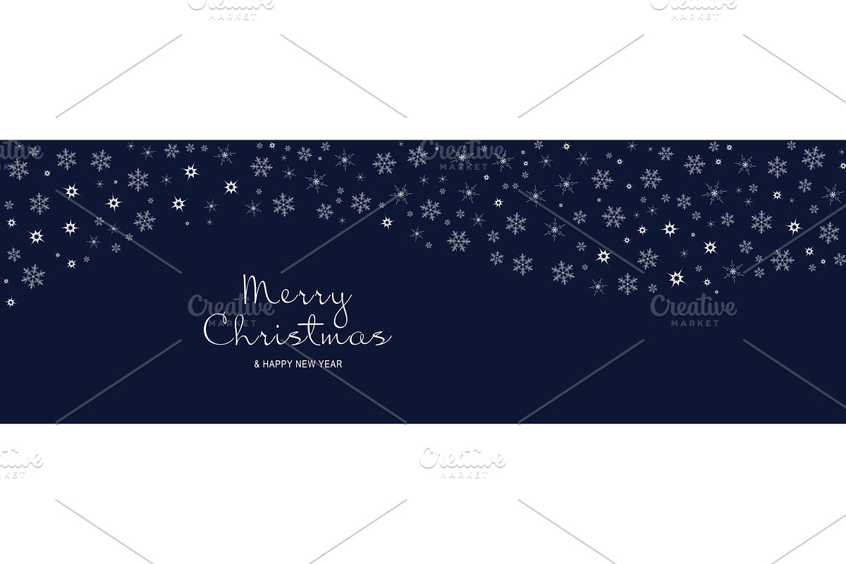 Merry Christmas Minimal Banner, a Templates & Theme by alexdndz