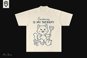 Cute cat gardener with a shovel, a Graphic by shaondesigns (Thumbnail 4 of 4)