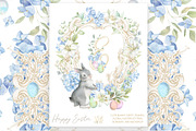 Easter Floral Crest Watercolor Set, a Seasonal Illustration by WonderWonder (Thumbnail 7 of 8)