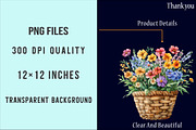 Summer Garden Watercolor Clipart, an Illustration by SinaCreation (Thumbnail 4 of 5)