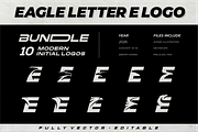 Eagle Letter E Logo Bundle, a Branding & Logo Template by VectorCrow (Thumbnail 1 of 16)
