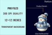 Christmas Snowman Clipart Bundle, an Illustration by SinaCreation (Thumbnail 6 of 7)