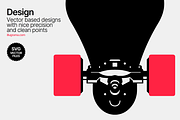 Skateboard & Longboard - Graphics, an Illustration by illugrama (Thumbnail 3 of 7)