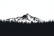12 Pine Forest & Mountain Scenes, an Illustration by musafir_fashion (Thumbnail 11 of 13)