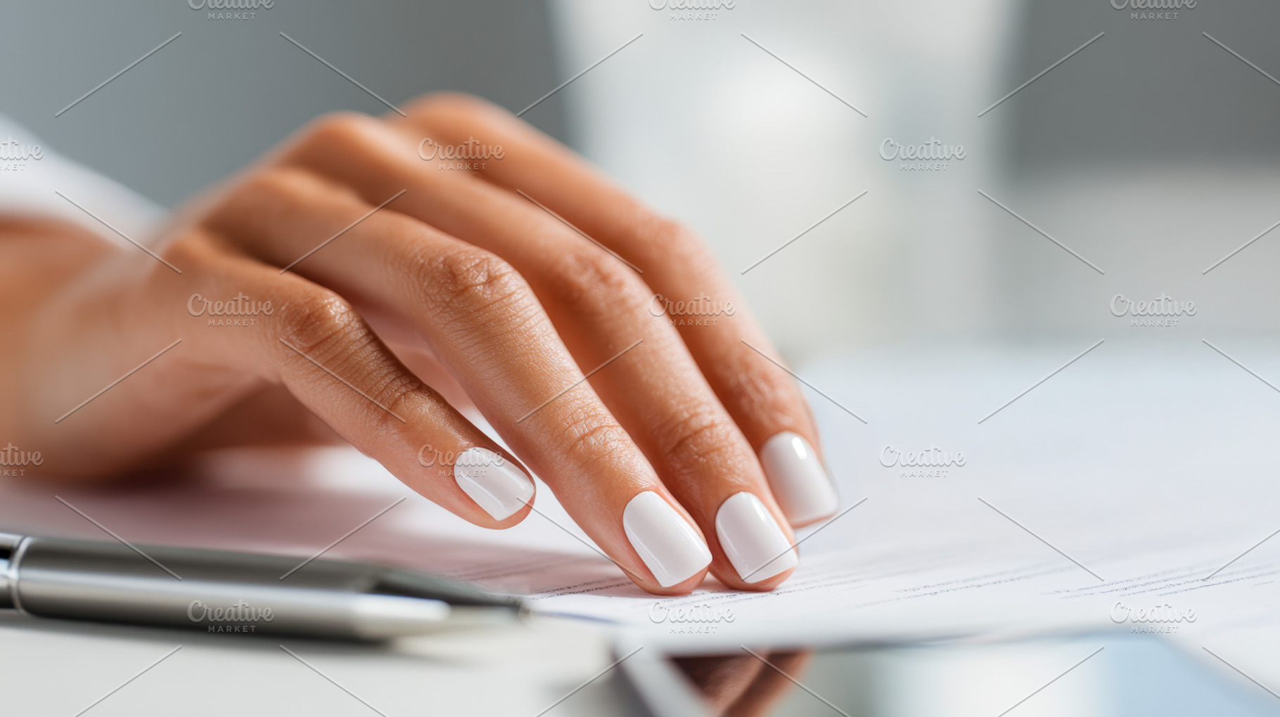 Hand resting on printed paper, a Photo by Beautiful things