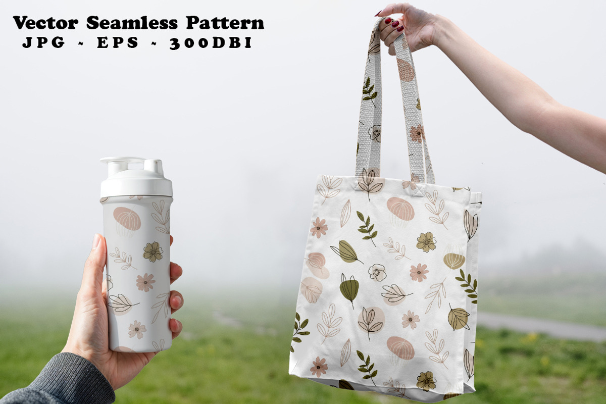 Minimal Florals Seamless Vector, a Pattern Graphic by one-touch (Photo 3 of 10)