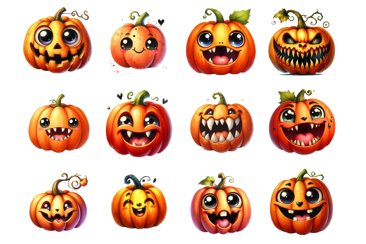Quirky Halloween Clipart, an Illustration by Design Market (Photo 2 of 3)