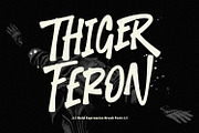 Thiger Feron Bold Expressive Brush, a Handwritten Font by Maulana Creative (Thumbnail 1 of 7)
