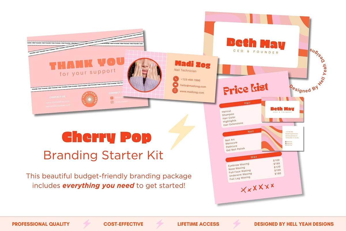 Cherry Branding Starter Kit, a Branding & Logo Template by Hell Yeah Designs (Photo 2 of 16)
