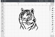 Tiger svg eps png pdf clipart, an Animal Illustration by Bila Vorona (Thumbnail 2 of 7)