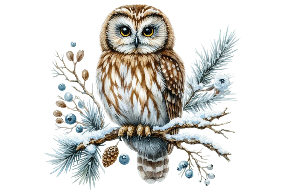 Watercolor Winter Clipart Collection, an Illustration by Designking (Photo 3 of 5)