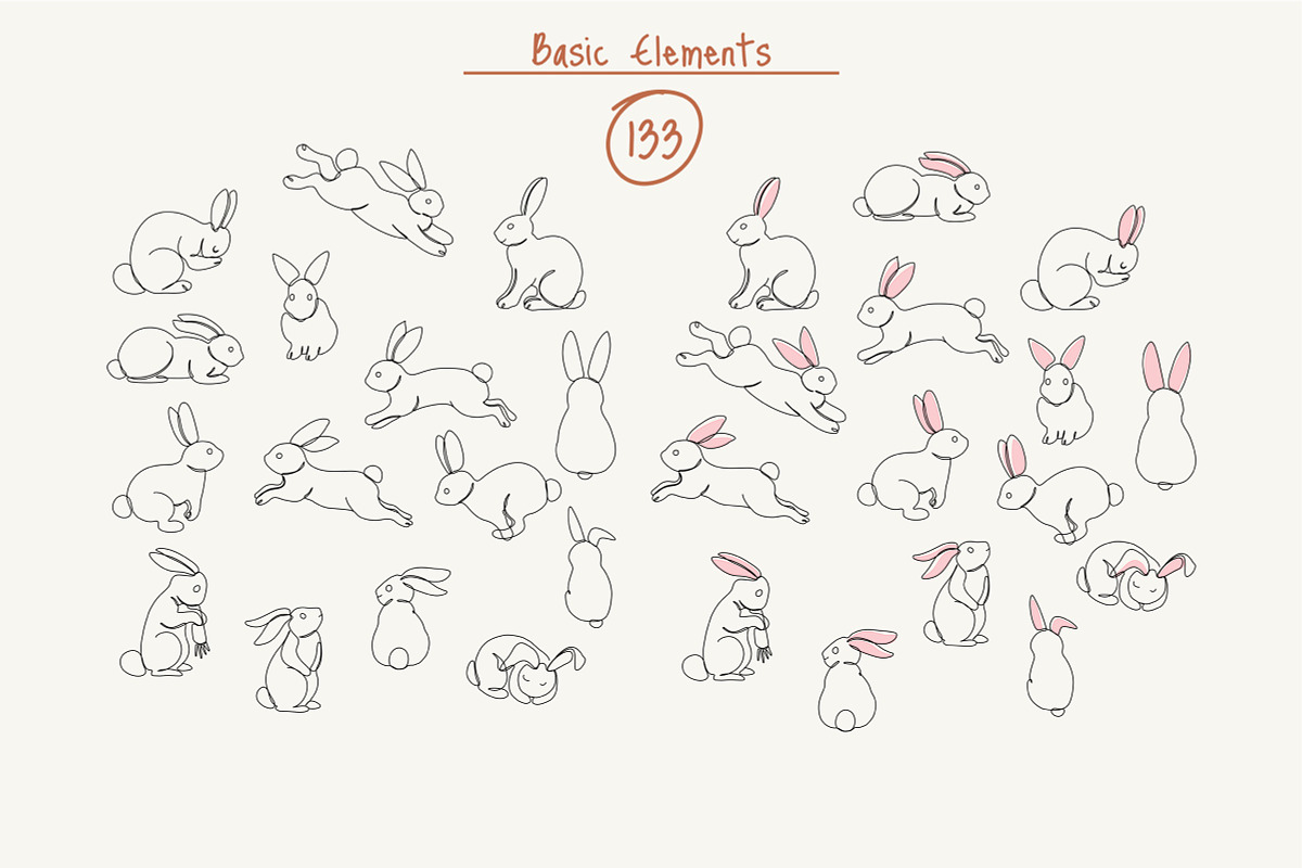 Cute Easter Graphic Illustration, an Illustration by Adora ARTS (Photo 2 of 17)