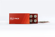 Pills Package Blister Box Mock-up, a Product Mockup by Hubzway (Thumbnail 6 of 8)
