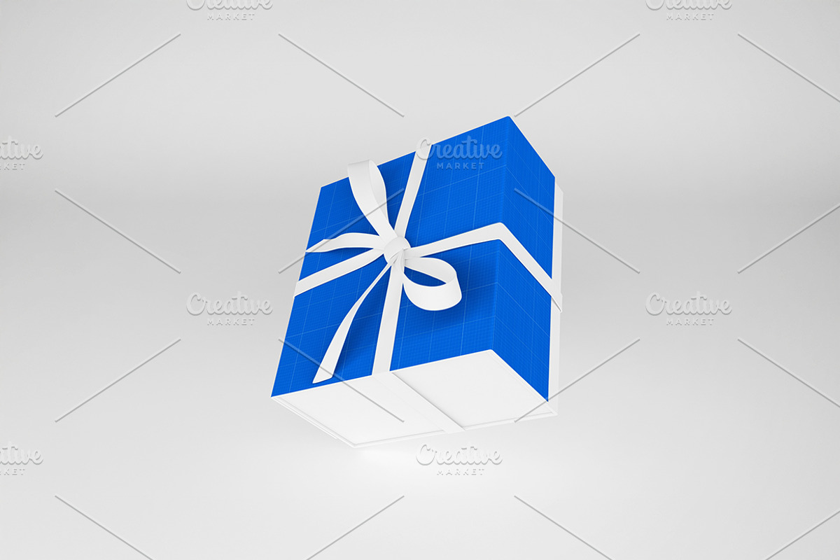 Clean Gift Box Mockup, a Packaging Mockup by Qaleb Studio