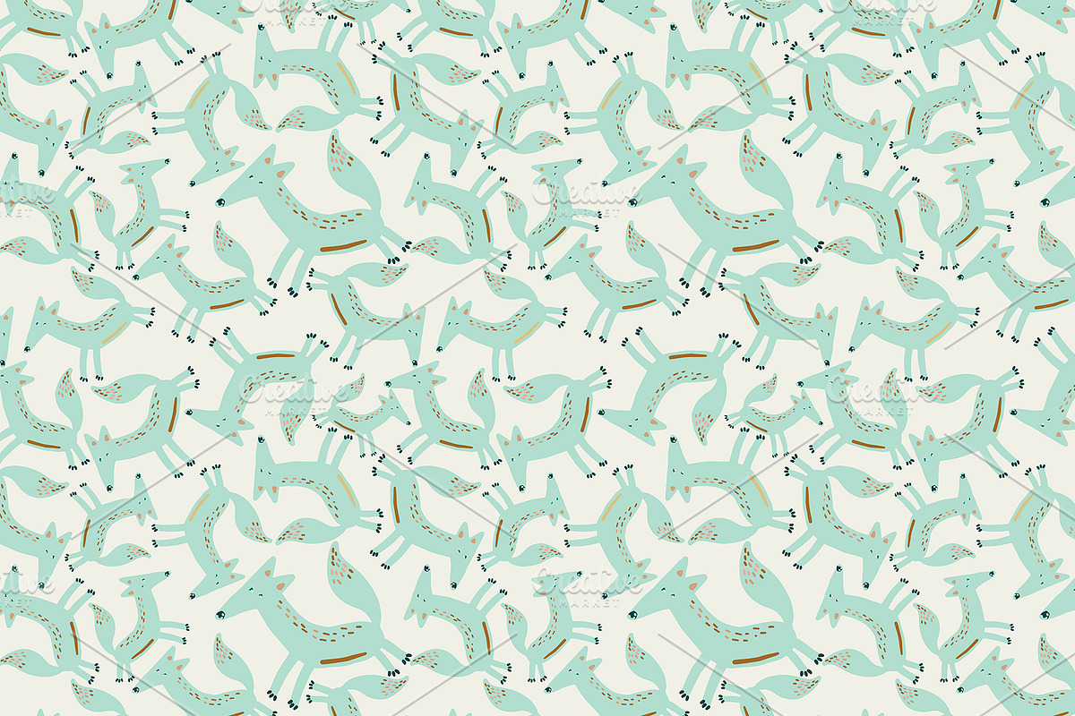 Cute and kind foxes, a Texture Graphic by Tanna.ART (Photo 4 of 13)