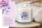 Horses Watercolor Clipart, an Animal Illustration by foxsong (Thumbnail 2 of 10)