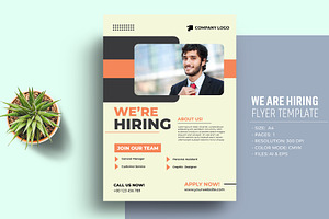 We Are Hiring Flyer Template
